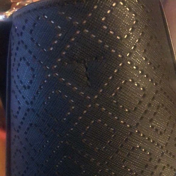 Black Tory Burch Tote Bag with Diamond Print - Picture 8 of 8